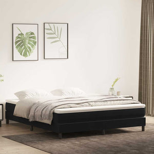 Boxspringbett Schwarz 180x210 cm Samt