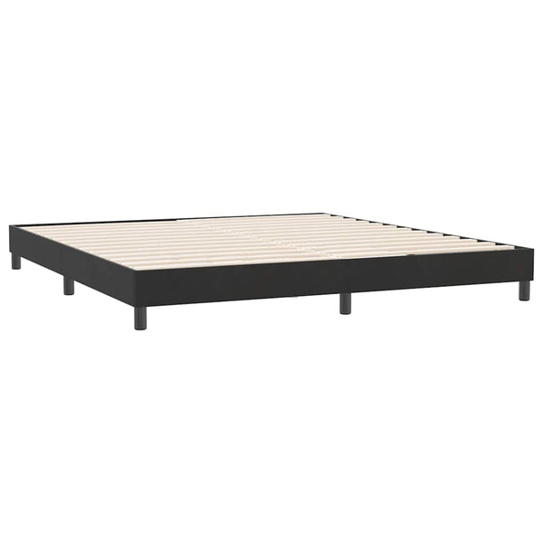 Boxspringbett Schwarz 180x210 cm Samt