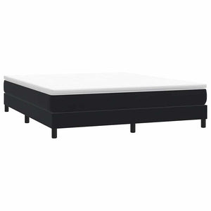 Boxspringbett Schwarz 180x210 cm Samt