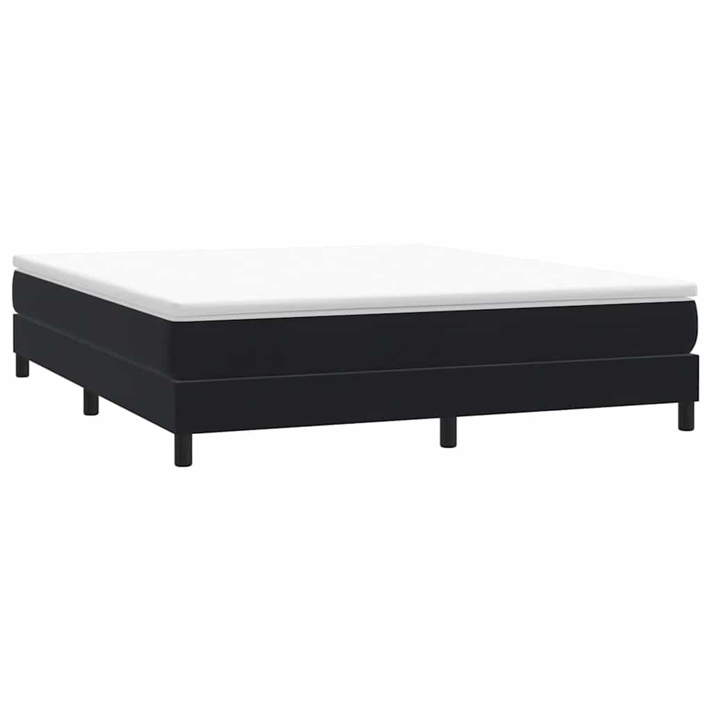 Boxspringbett Schwarz 180x210 cm Samt