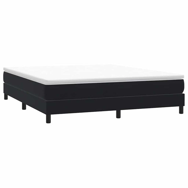 Boxspringbett Schwarz 180x210 cm Samt