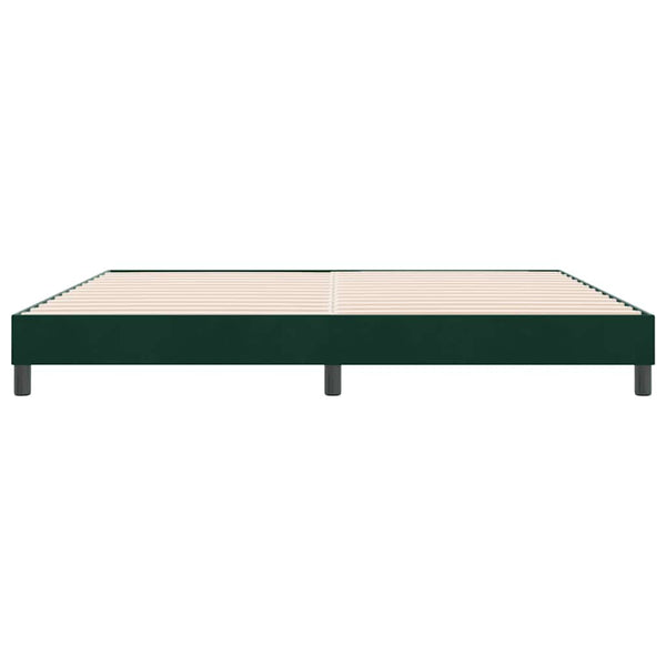 Boxspringbett Dunkelgrün 180x210 cm Samt