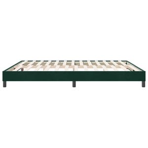 Boxspringbett Dunkelgrün 180x210 cm Samt