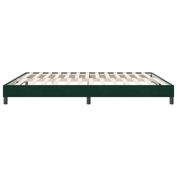 Boxspringbett Dunkelgrün 180x210 cm Samt