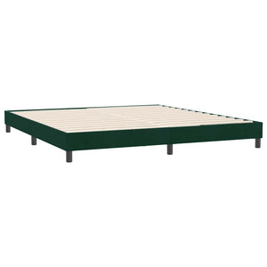 Boxspringbett Dunkelgrün 180x210 cm Samt