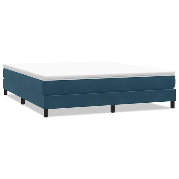 Boxspringbett Dunkelblau 180x210 cm Samt