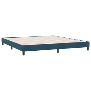 Boxspringbett Dunkelblau 180x210 cm Samt