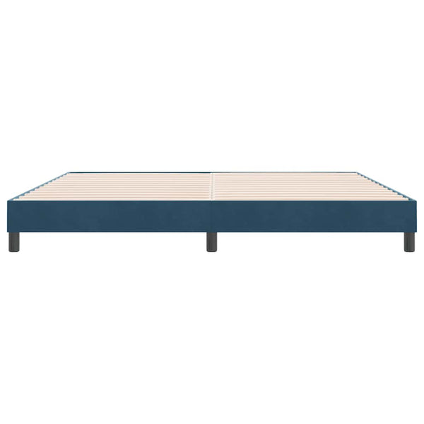 Boxspringbett Dunkelblau 180x210 cm Samt