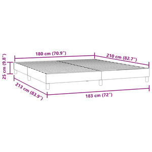 Boxspringbett Dunkelblau 180x210 cm Samt