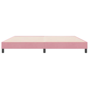 Boxspringbett Rosa 180x210 cm Samt Ohne Matratze