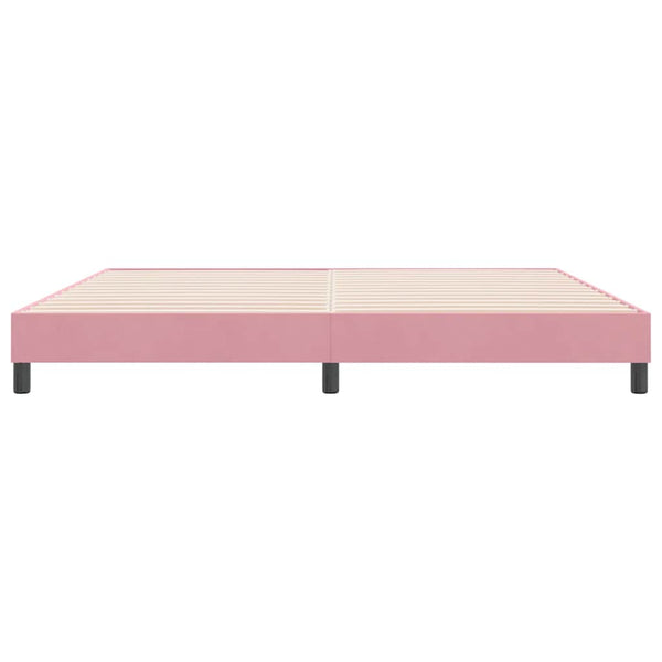 Boxspringbett Rosa 180x210 cm Samt Ohne Matratze