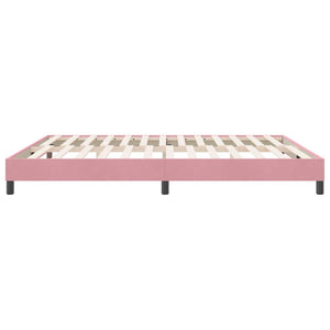 Boxspringbett Rosa 180x210 cm Samt Ohne Matratze