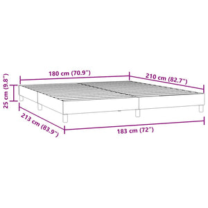 Boxspringbett Rosa 180x210 cm Samt Ohne Matratze