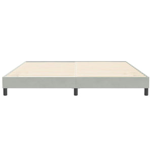 Boxspringbett Hellgrau 200x210 cm Samt