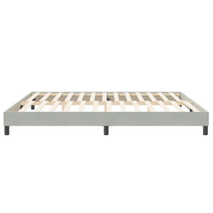 Boxspringbett Hellgrau 200x210 cm Samt