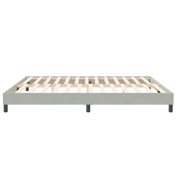 Boxspringbett Hellgrau 200x210 cm Samt