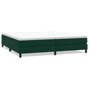 Boxspringbett Dunkelgrün 200x210 cm Samt