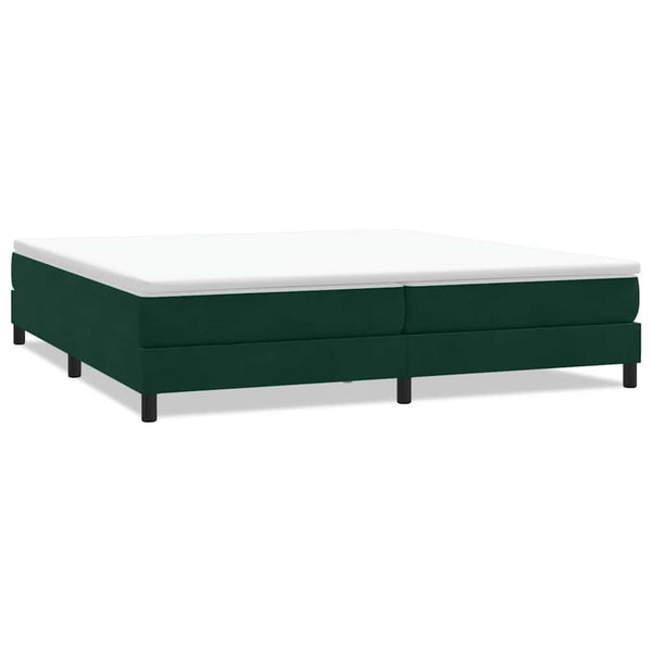 Boxspringbett Dunkelgrün 200x210 cm Samt