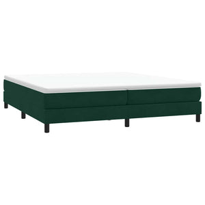 Boxspringbett Dunkelgrün 200x210 cm Samt