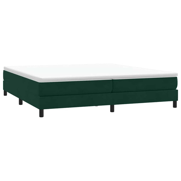 Boxspringbett Dunkelgrün 200x210 cm Samt
