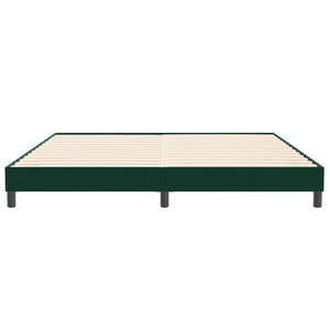 Boxspringbett Dunkelgrün 200x210 cm Samt