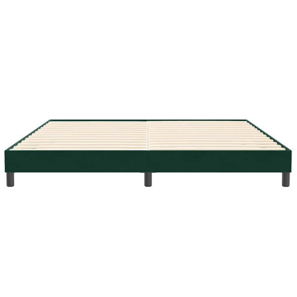 Boxspringbett Dunkelgrün 200x210 cm Samt