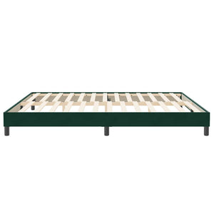 Boxspringbett Dunkelgrün 200x210 cm Samt