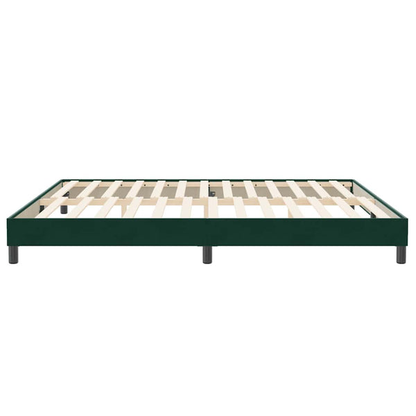 Boxspringbett Dunkelgrün 200x210 cm Samt