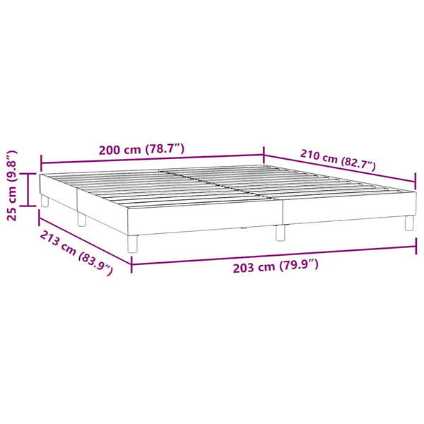 Boxspringbett Dunkelgrün 200x210 cm Samt