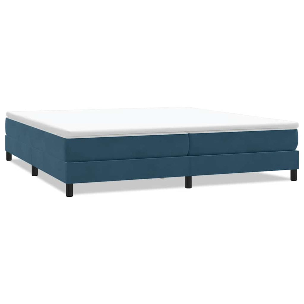 Boxspringbett Dunkelblau 200x210 cm Samt
