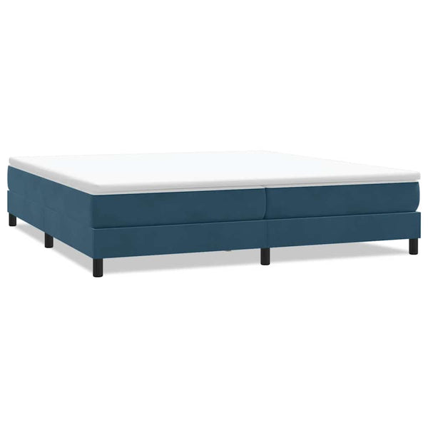 Boxspringbett Dunkelblau 200x210 cm Samt