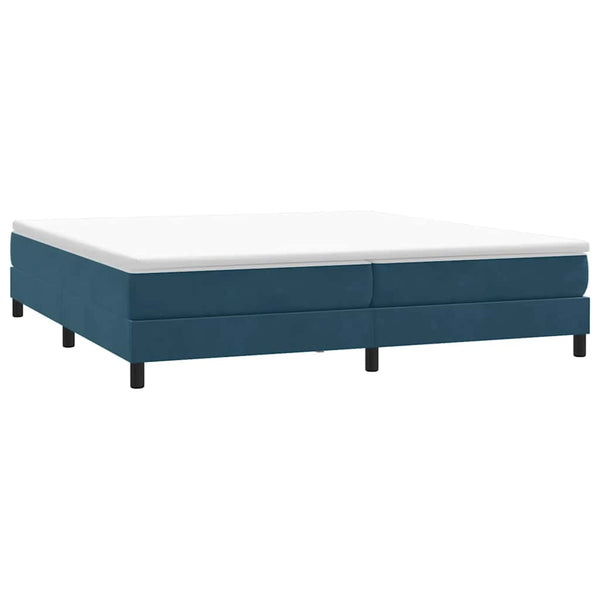 Boxspringbett Dunkelblau 200x210 cm Samt