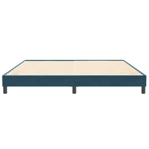 Boxspringbett Dunkelblau 200x210 cm Samt
