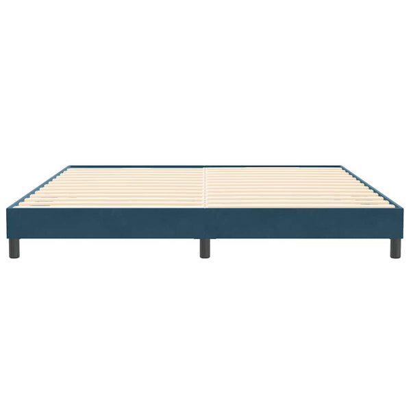 Boxspringbett Dunkelblau 200x210 cm Samt