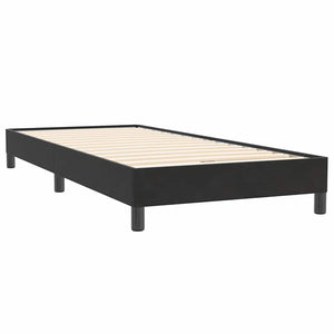 Boxspringbett 80x220 cm Schwarz Samt