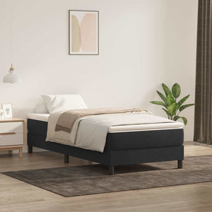 Boxspringbett 80x220 cm Schwarz Samt