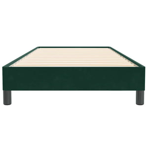 Boxspringbett Dunkelgrün 80x220 cm Samt