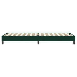 Boxspringbett Dunkelgrün 80x220 cm Samt