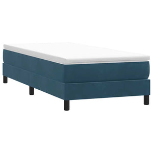 Boxspringbett Dunkelblau 80x220 cm Samt