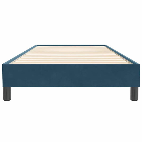Boxspringbett Dunkelblau 80x220 cm Samt