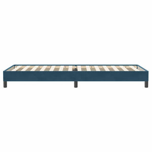 Boxspringbett Dunkelblau 80x220 cm Samt