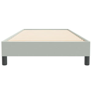 Boxspringbett Hellgrau 90x220 cm Samt