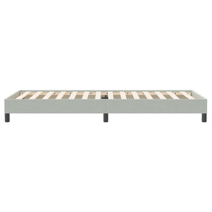Boxspringbett Hellgrau 90x220 cm Samt
