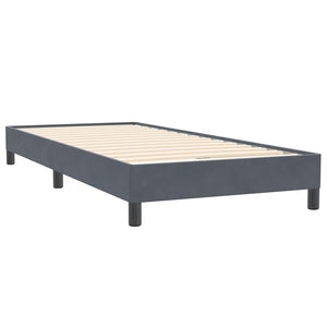 Boxspringbett Dunkelgrau 90x220 cm Samt