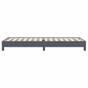 Boxspringbett Dunkelgrau 90x220 cm Samt