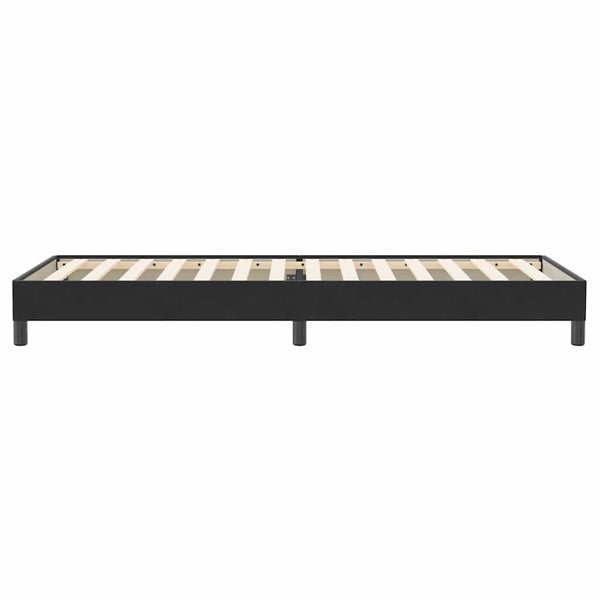 Boxspringbett Schwarz 90x220 cm Samt