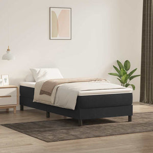 Boxspringbett Schwarz 90x220 cm Samt