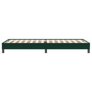 Boxspringbett Dunkelgrün 90x220 cm Samt