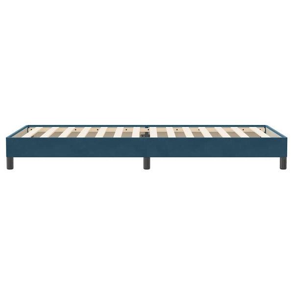 Boxspringbett 90x220 cm Dunkelblau Samt