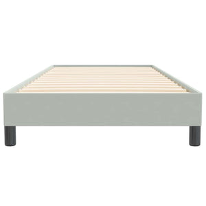 Boxspringbett Hellgrau 100x220 cm Samt